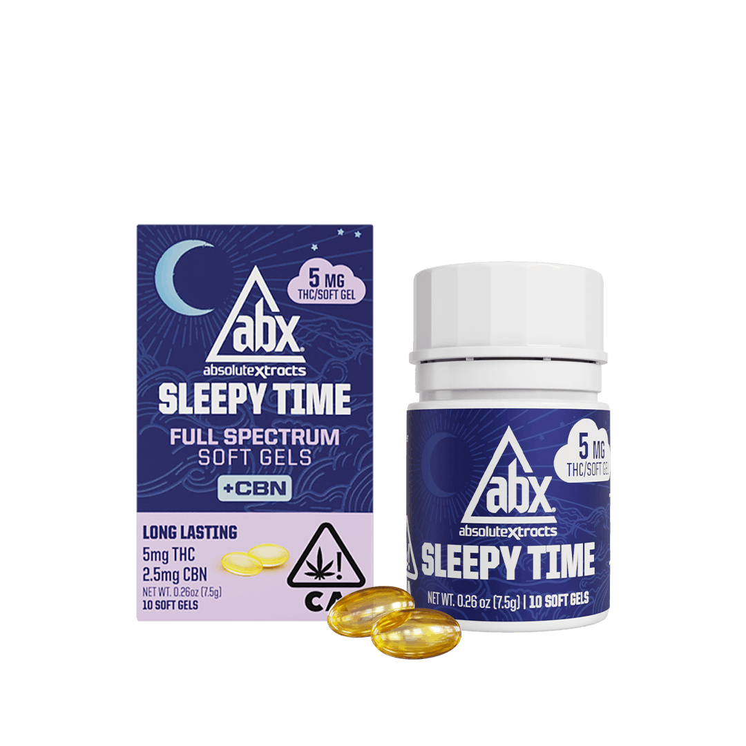 ABX - 5mg Sleepy Time Solventless + CBN Soft Gels - 10ct