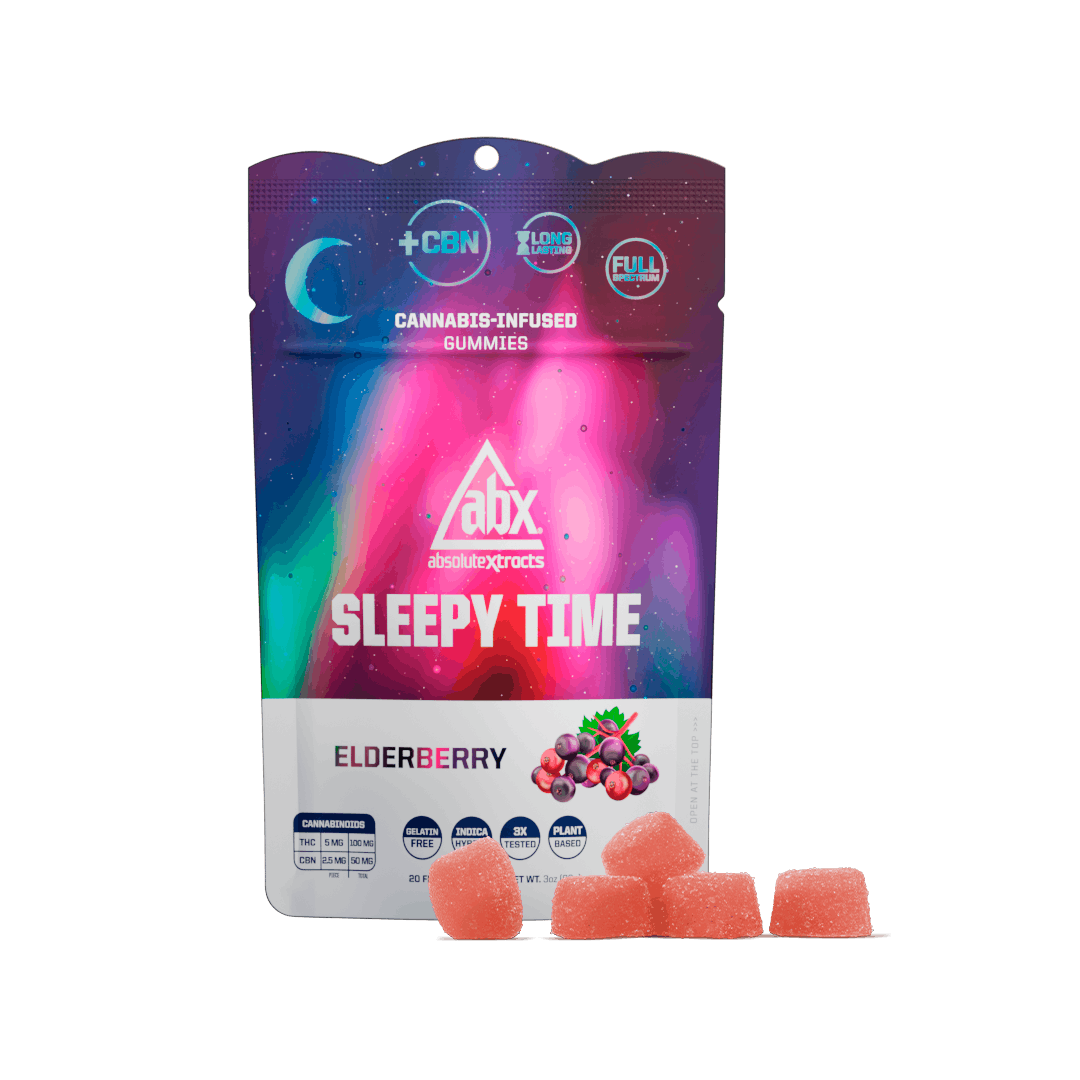 ABX - Elderberry Sleepy Time Solventless + CBN Gummies - 100mg