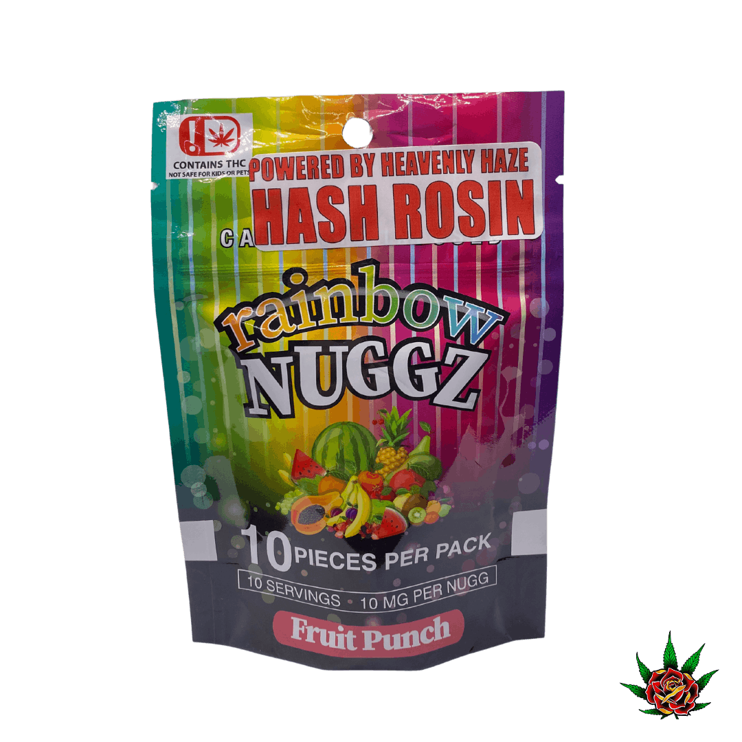 Rainbow Nuggz 100mg - Fruit Punch (Hash Rosin)