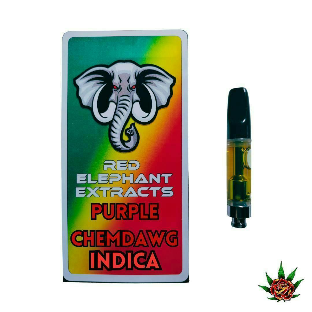 Red Elephant Cart 1g - Purple Chemdawg (Indica)