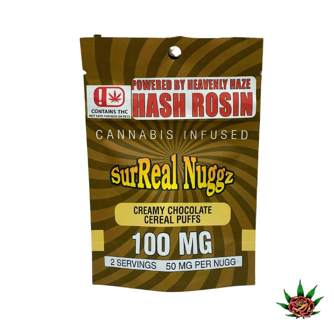 Surreal Nuggz 100mg - Creamy Chocolate Cereal Puffs (Hash Rosin)