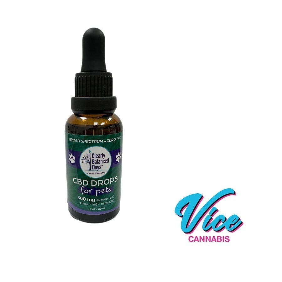 Clearly Balanced Days: CBD Drops for Pets: 300mg