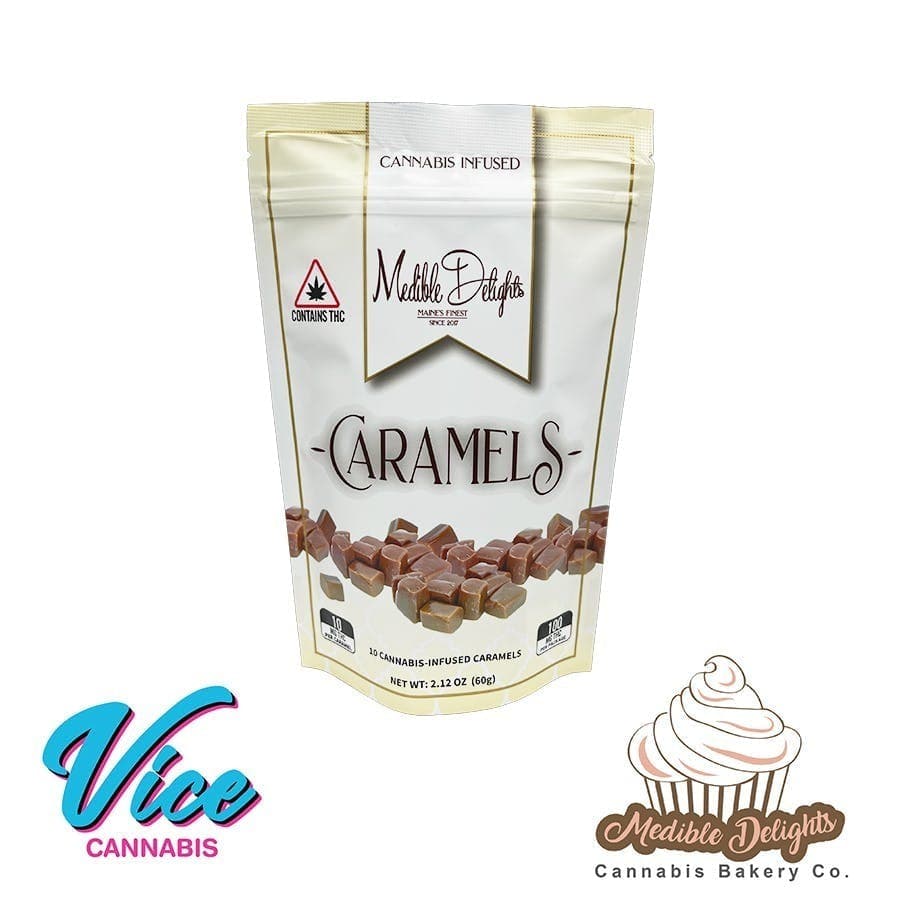 Medible Delights: Mini Caramels 100mg Pack