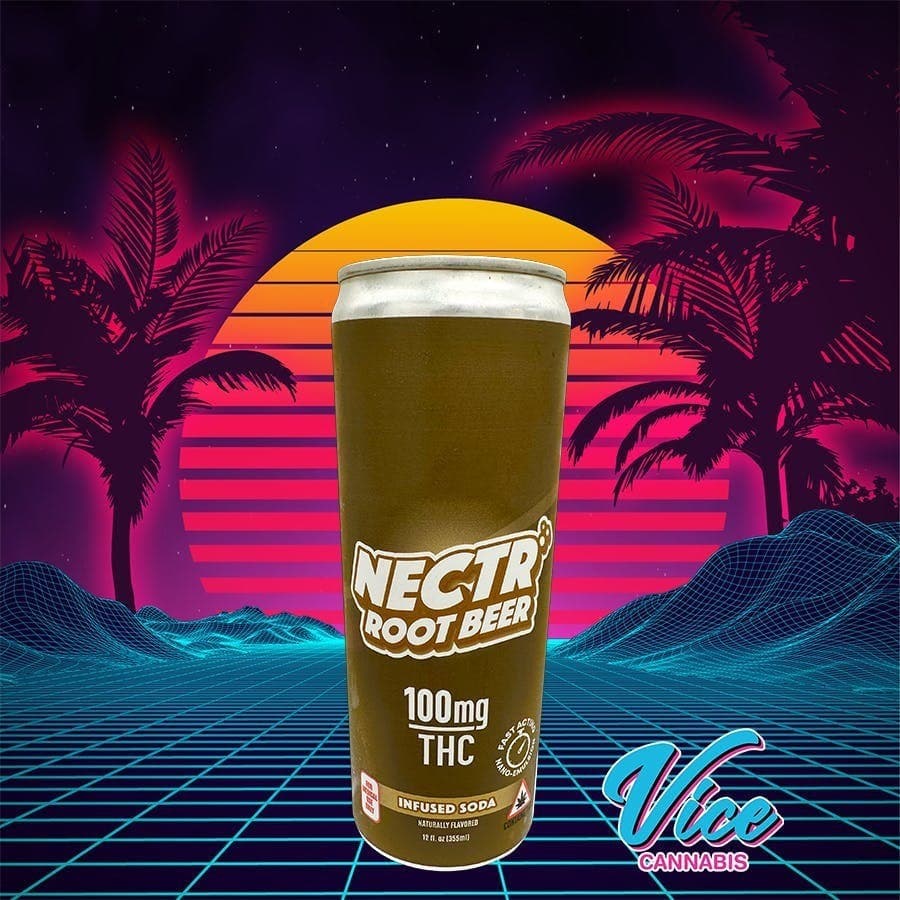 Nectr Infused Root Beer Soda: 100mg THC