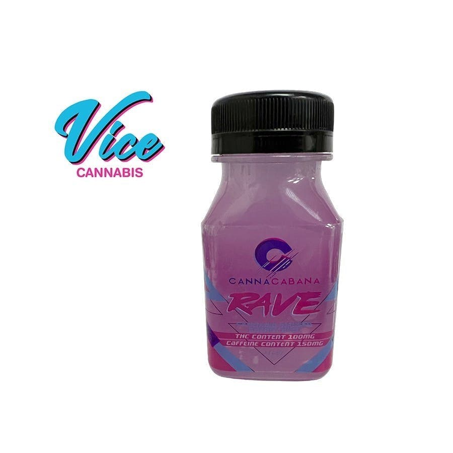 RAVE Shot Purple: (100mg THC + 150mg Caffeine)