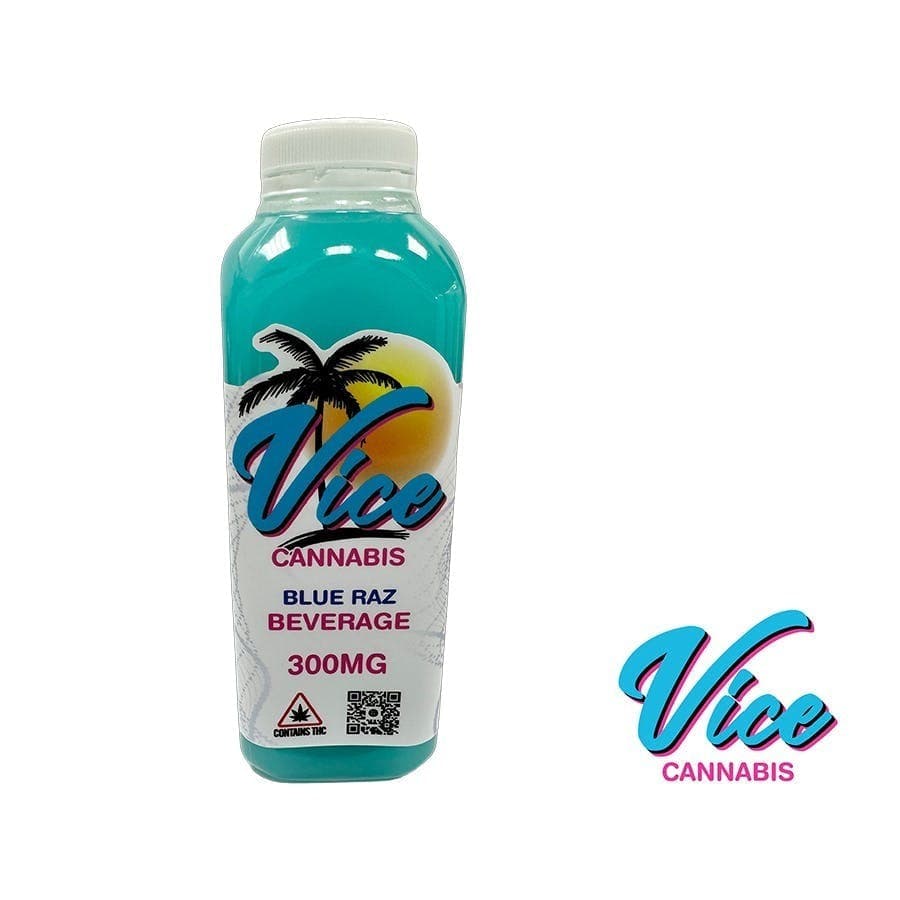 Vice THC Drink 300mg: Blue Raz