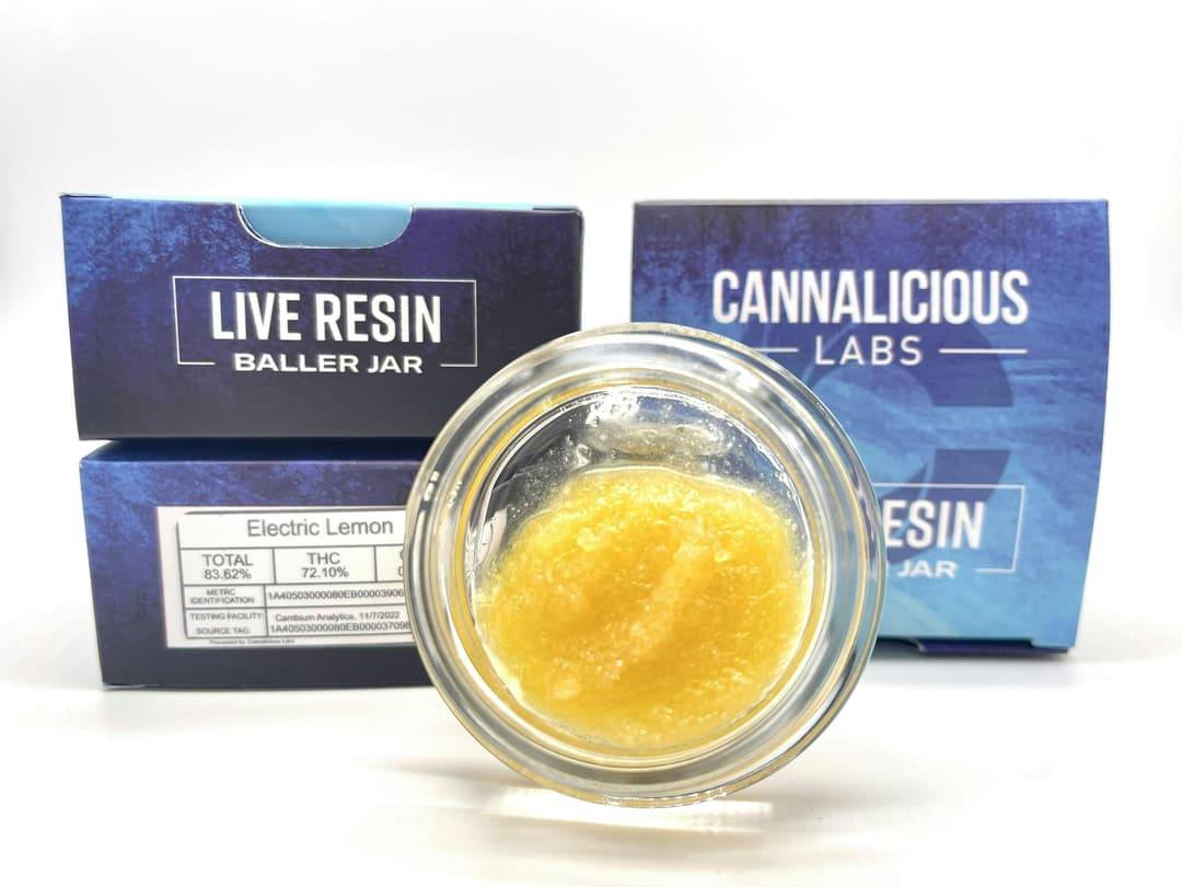 Electric Lemon Live Resin - 7.0g Baller Jars
