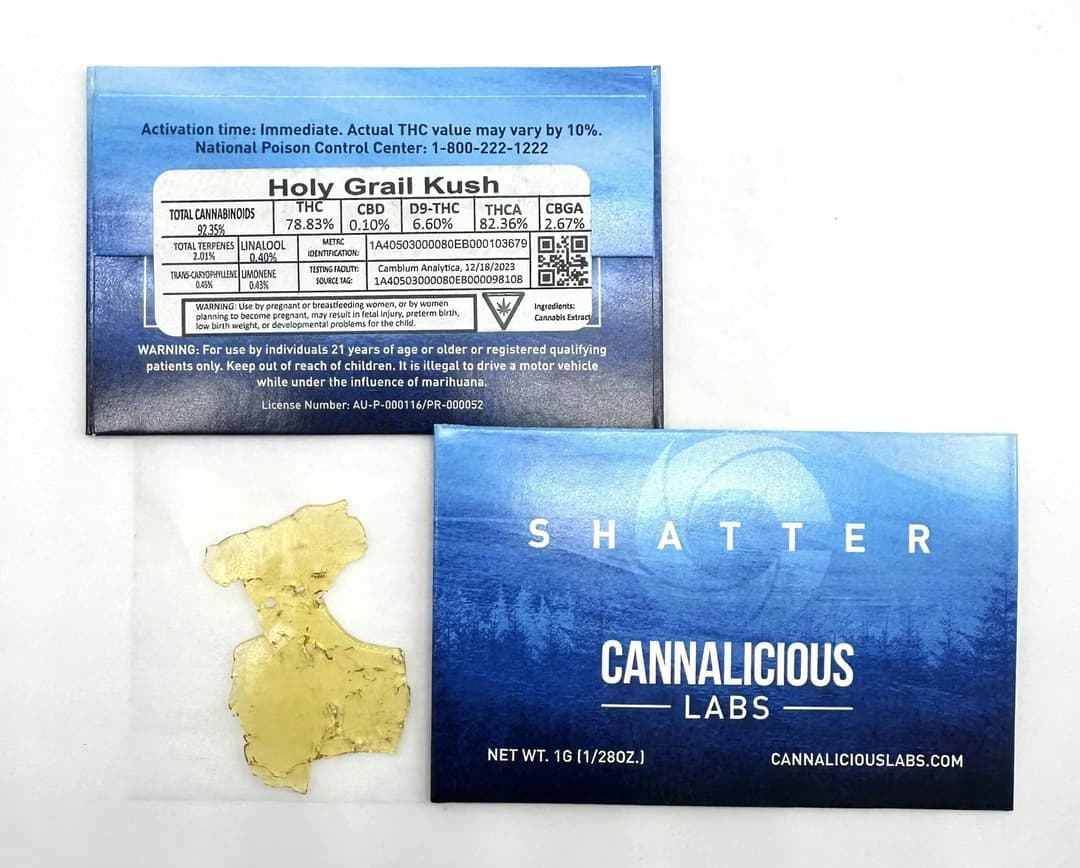 Holy Grail Kush Shatter