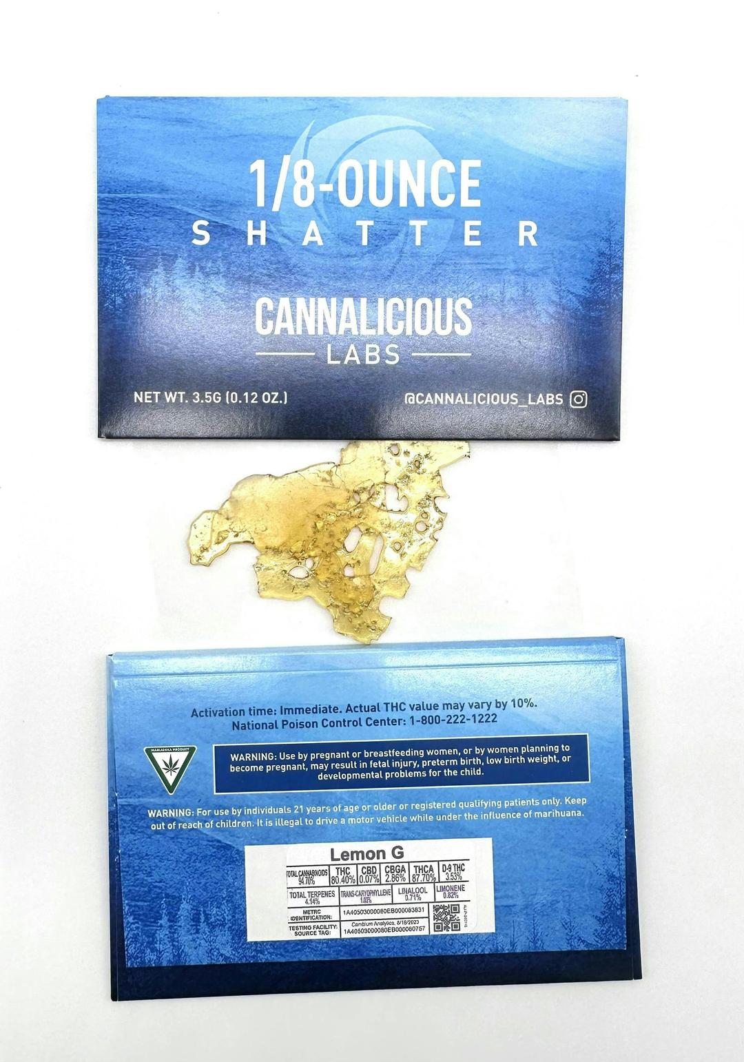 Lemon G Shatter - 1/80z