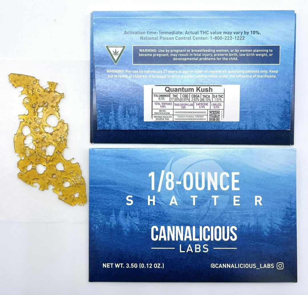 Quantum Kush 1/8 oz Shatter