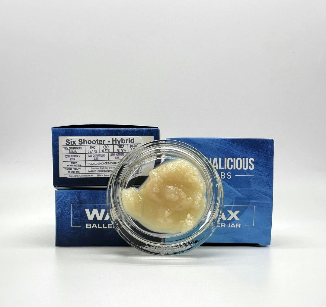 Six Shooter Wax Baller Jar - Hybrid