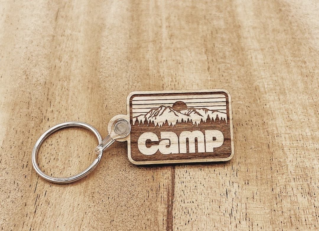CAMP Wooden Keychain