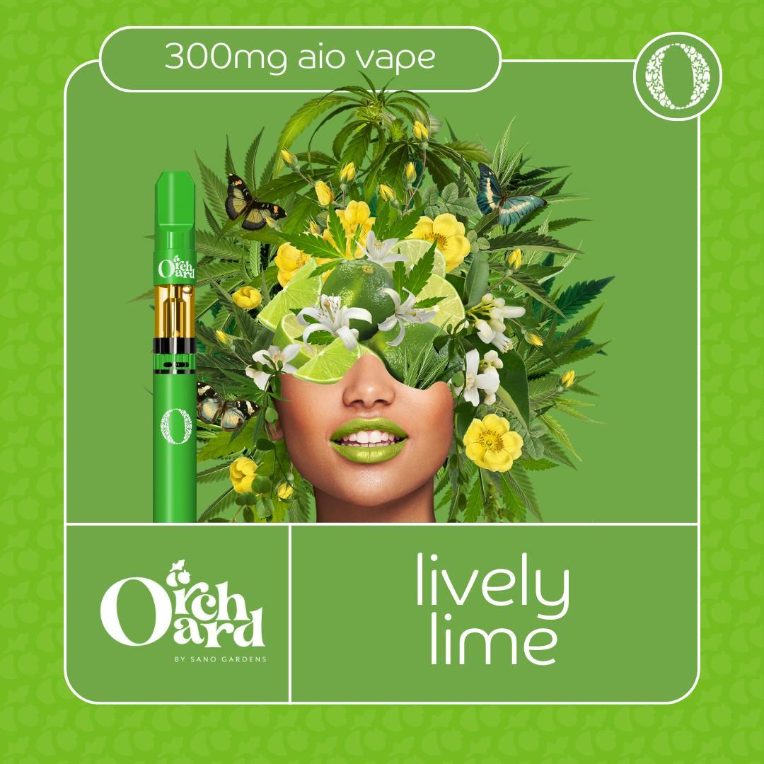 Orchard Vapes: Lively Lime 300mg AIO