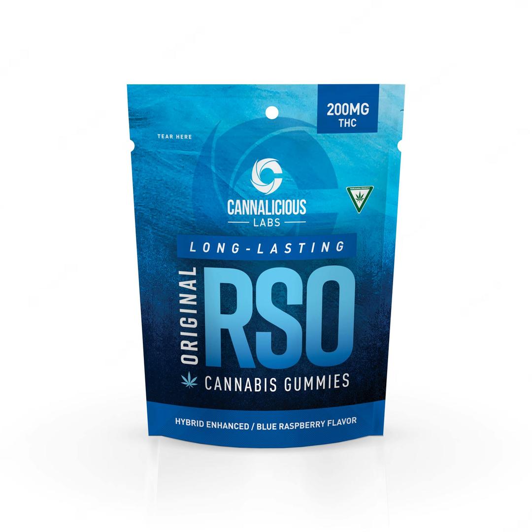 RSO Gummy - Blue Raspberry - Hybrid - 200mg