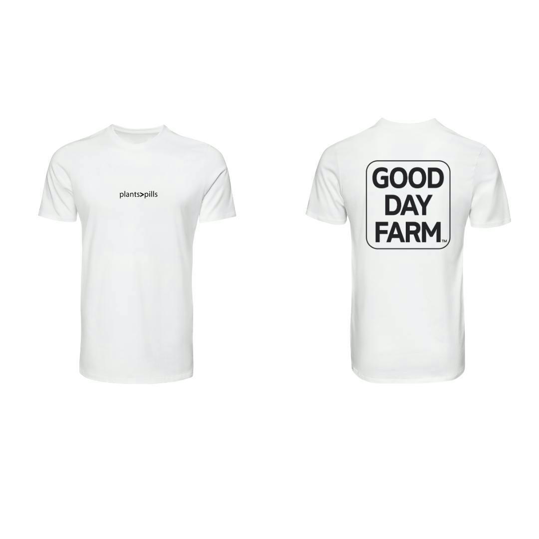 GDF: Apparel | Plants Over Pills T-Shirt | White | Large