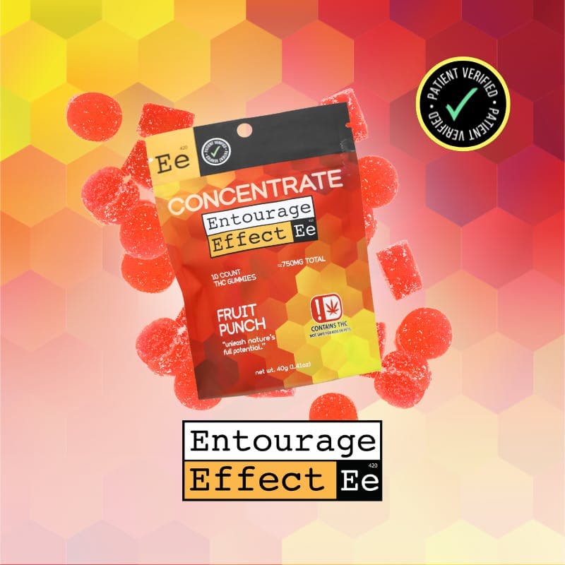 Entourage Effect Fruit Punch Gummy 10ct. LIVE RESIN