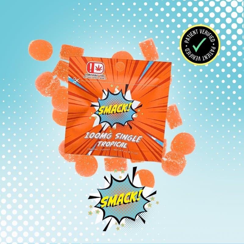 Tropical -SINGLES- 100mg THC - SMACK!