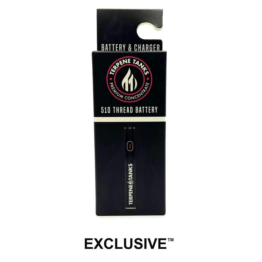 TERPENE TANKS 510 THREAD BATTERY BLACK