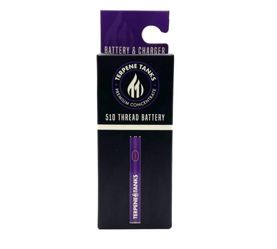 TERPENE TANKS 510 THREAD BATTERY PURPLE
