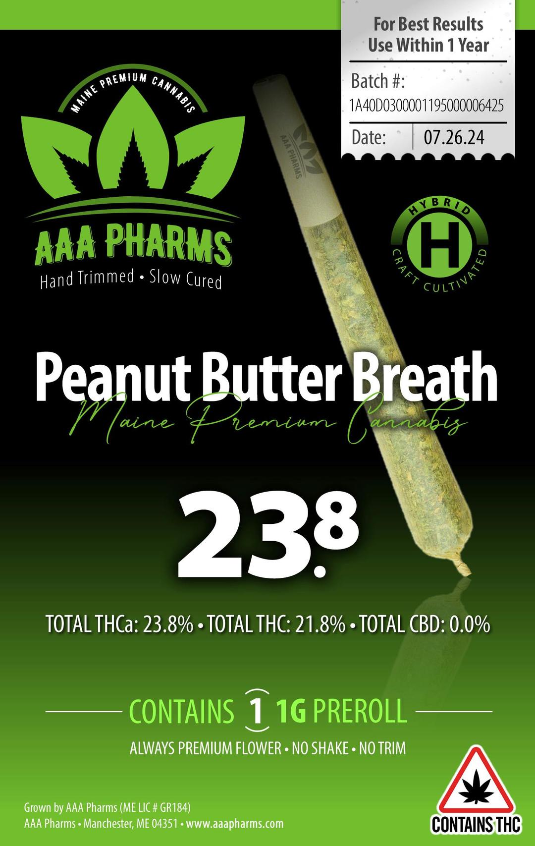 Peanut Butter Breath - Pre Roll