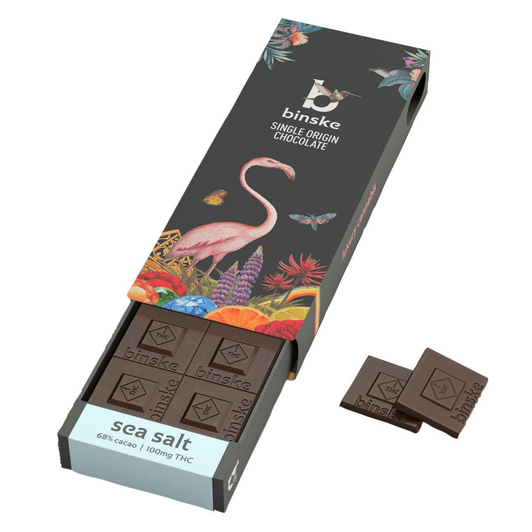 Sea Salt Dark Chocolate Bar - 100mg