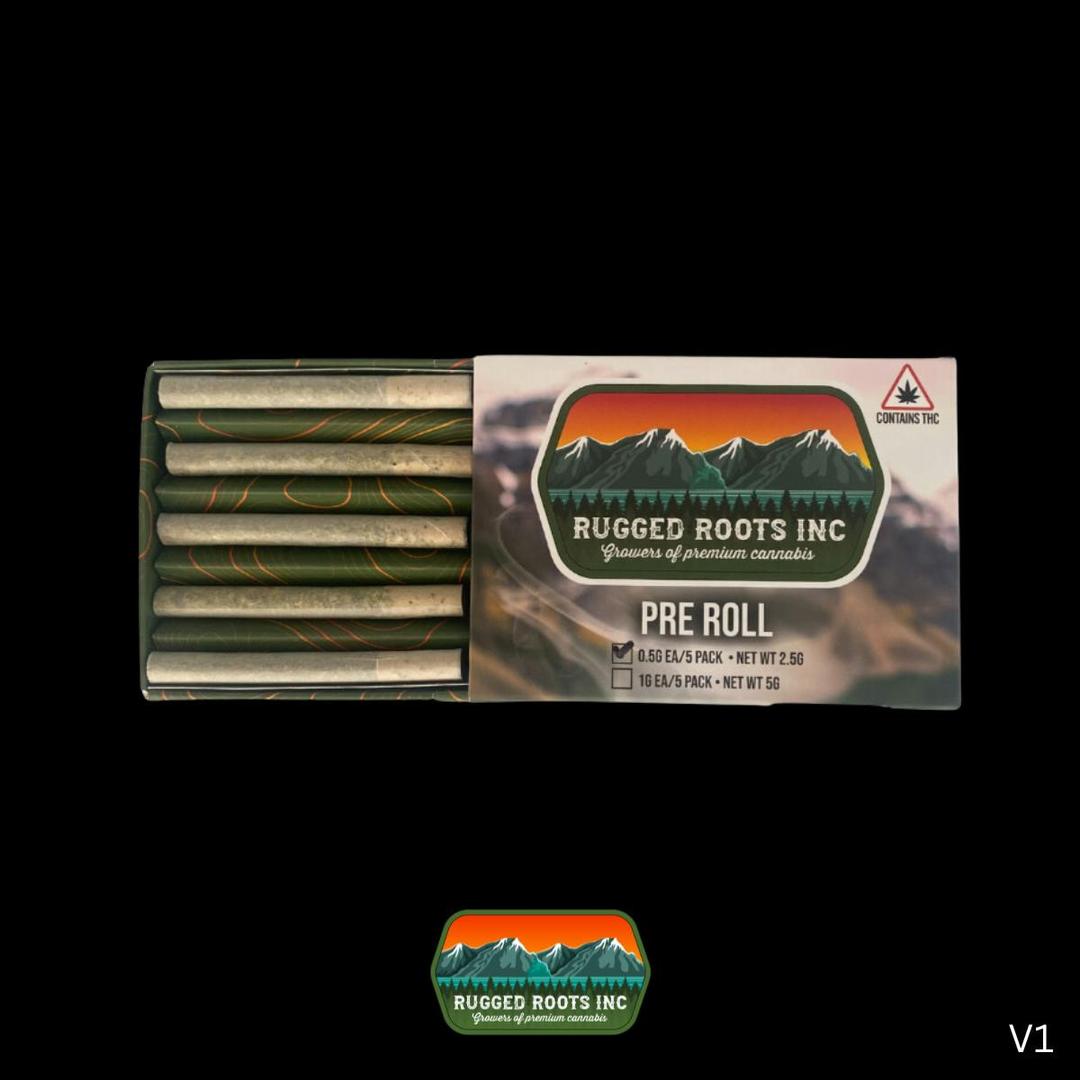 Rugged Roots | Cranebow City 0.5g Pre Roll 5 Pack 2.5g