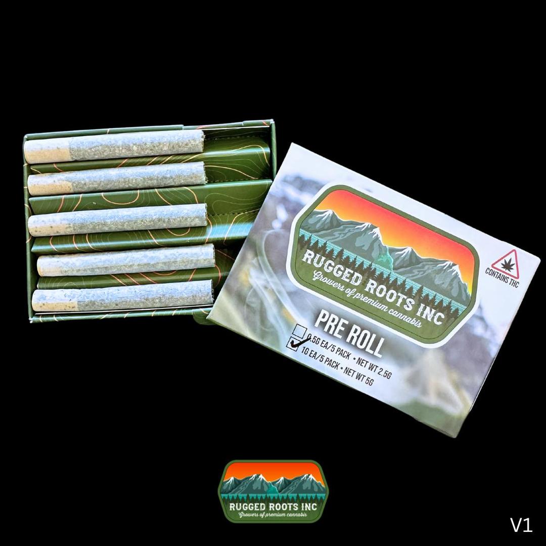 Rugged Roots | Cranebow City 1g Pre Roll 5 Pack 5g
