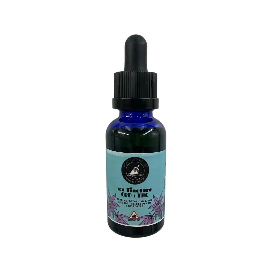 1:1 Tincture CBD:THC -Port City Relief