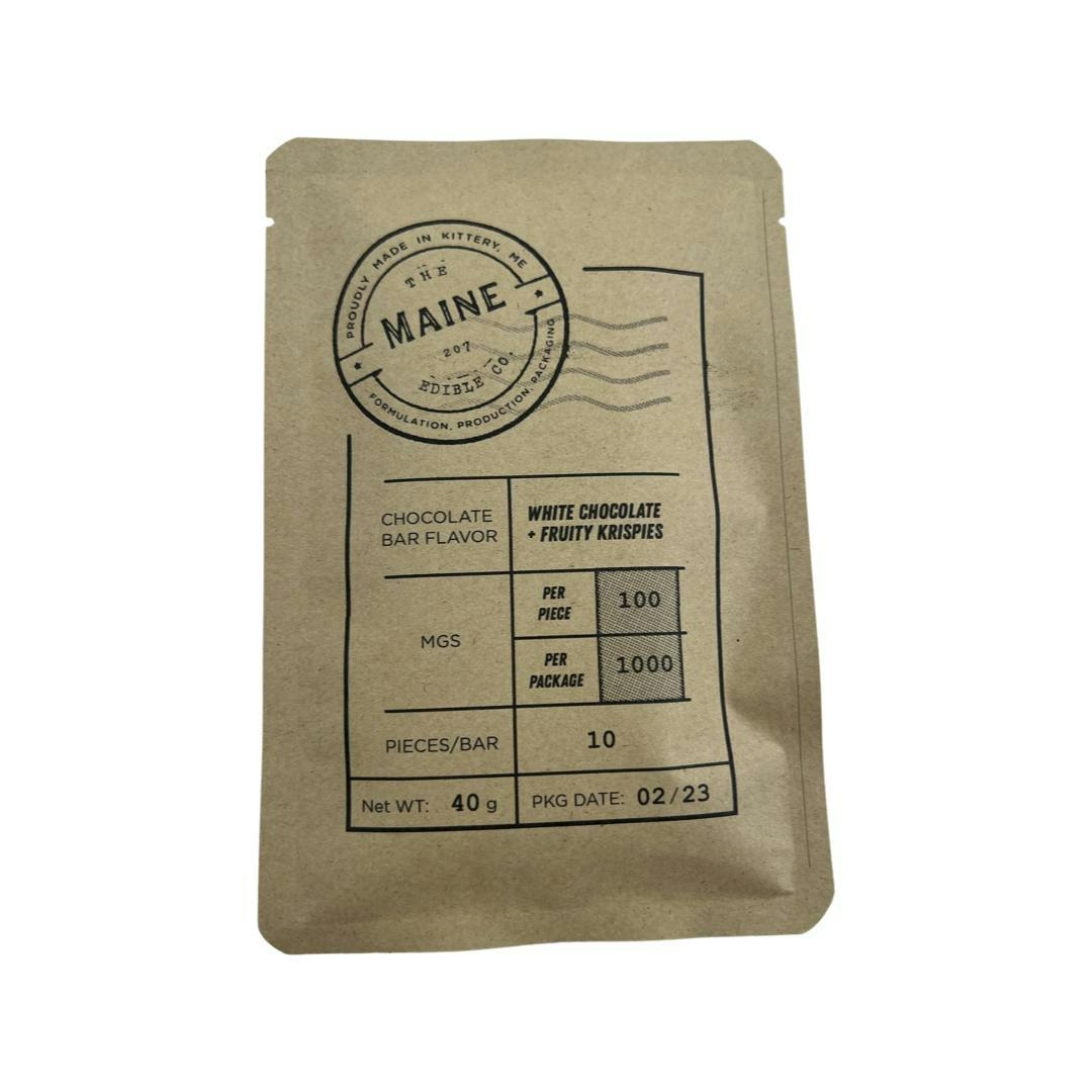 1000mg White Chocolate + Fruity Krispies- The Maine Edible Co.