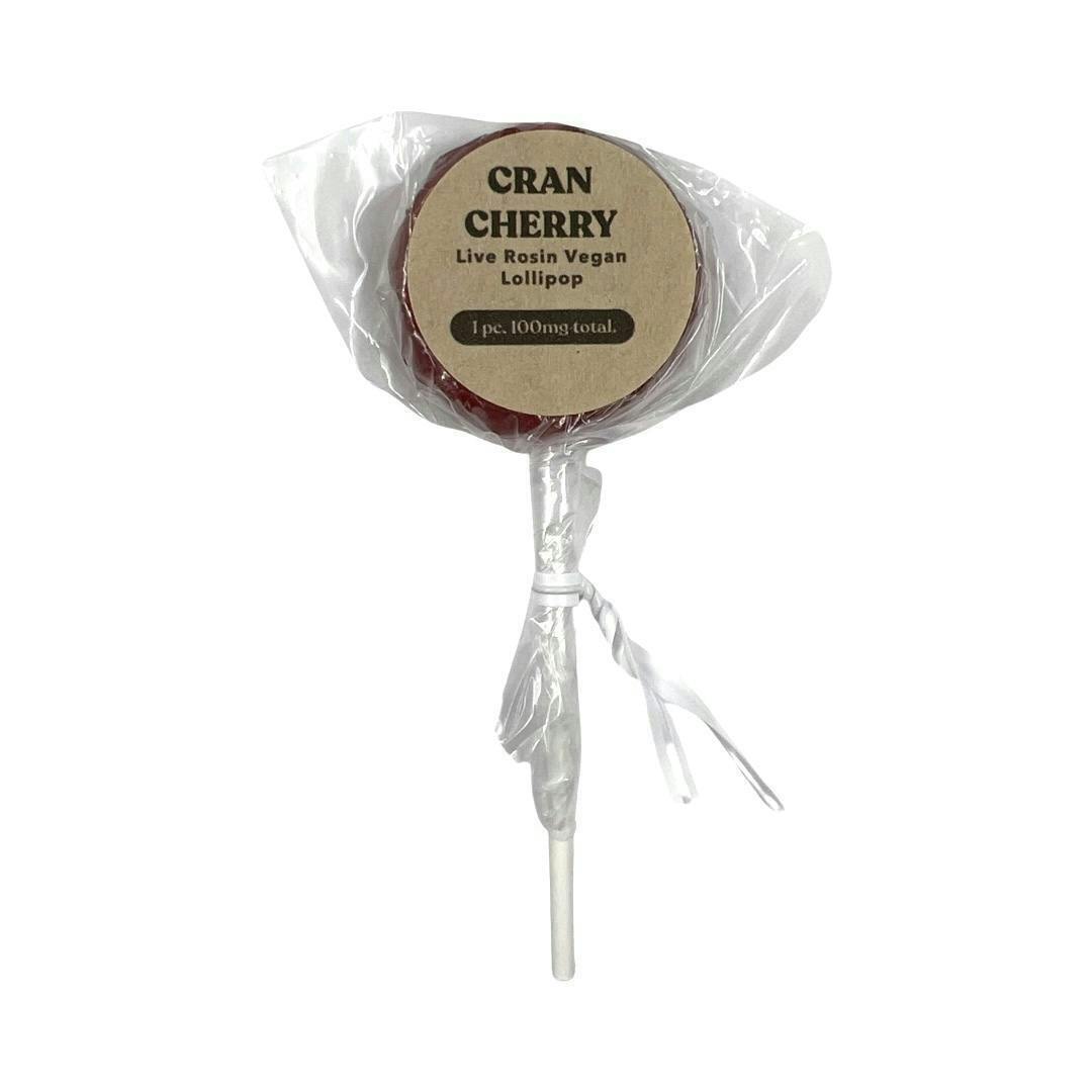100mg Live Rosin Cran- Cherry Lollipop