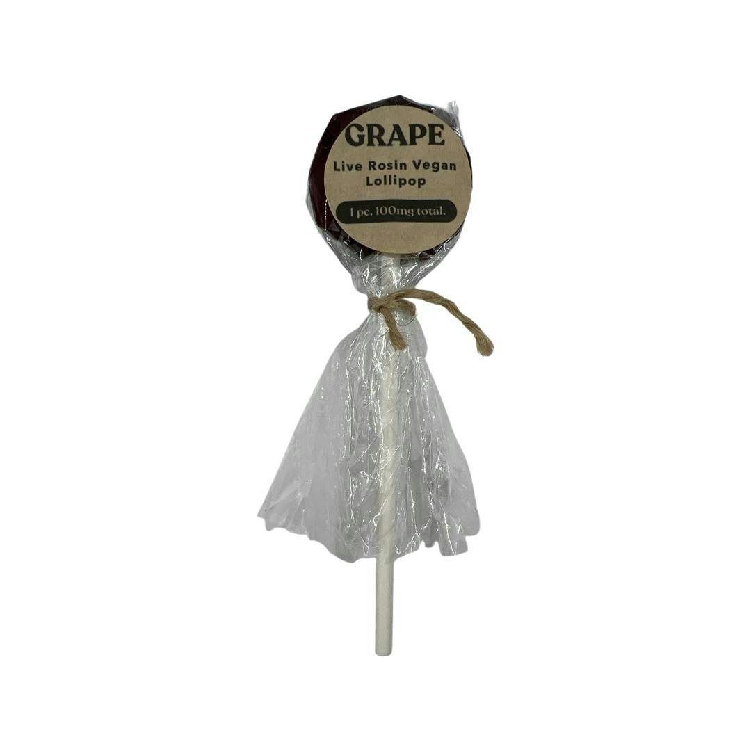 100mg Live Rosin Grape Lollipop