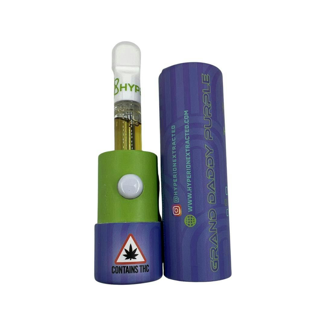 1g Grand Daddy Purple Distillate Cartridge- Hyperion