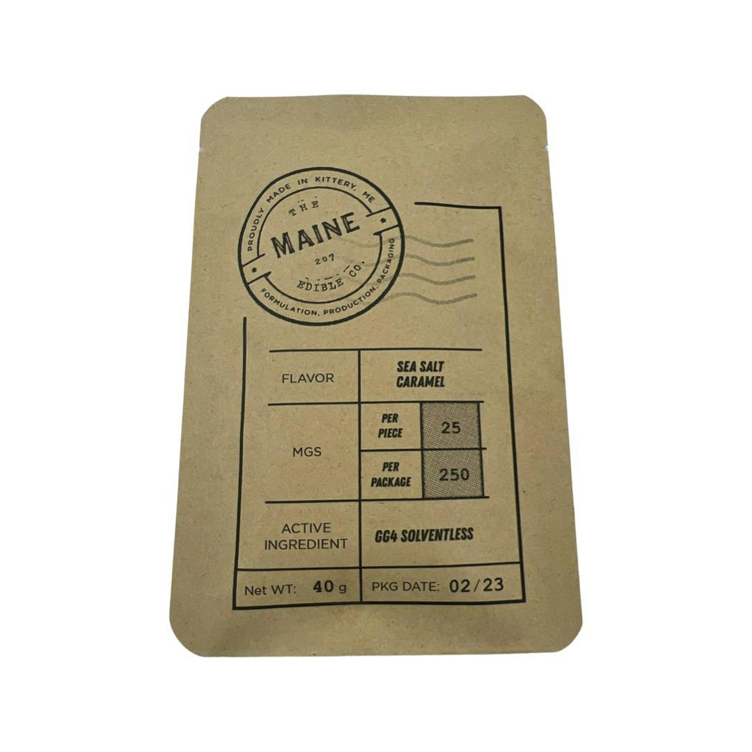 250mg Sea Salt Caramel Chocolate Bar - The Maine Edible Co.