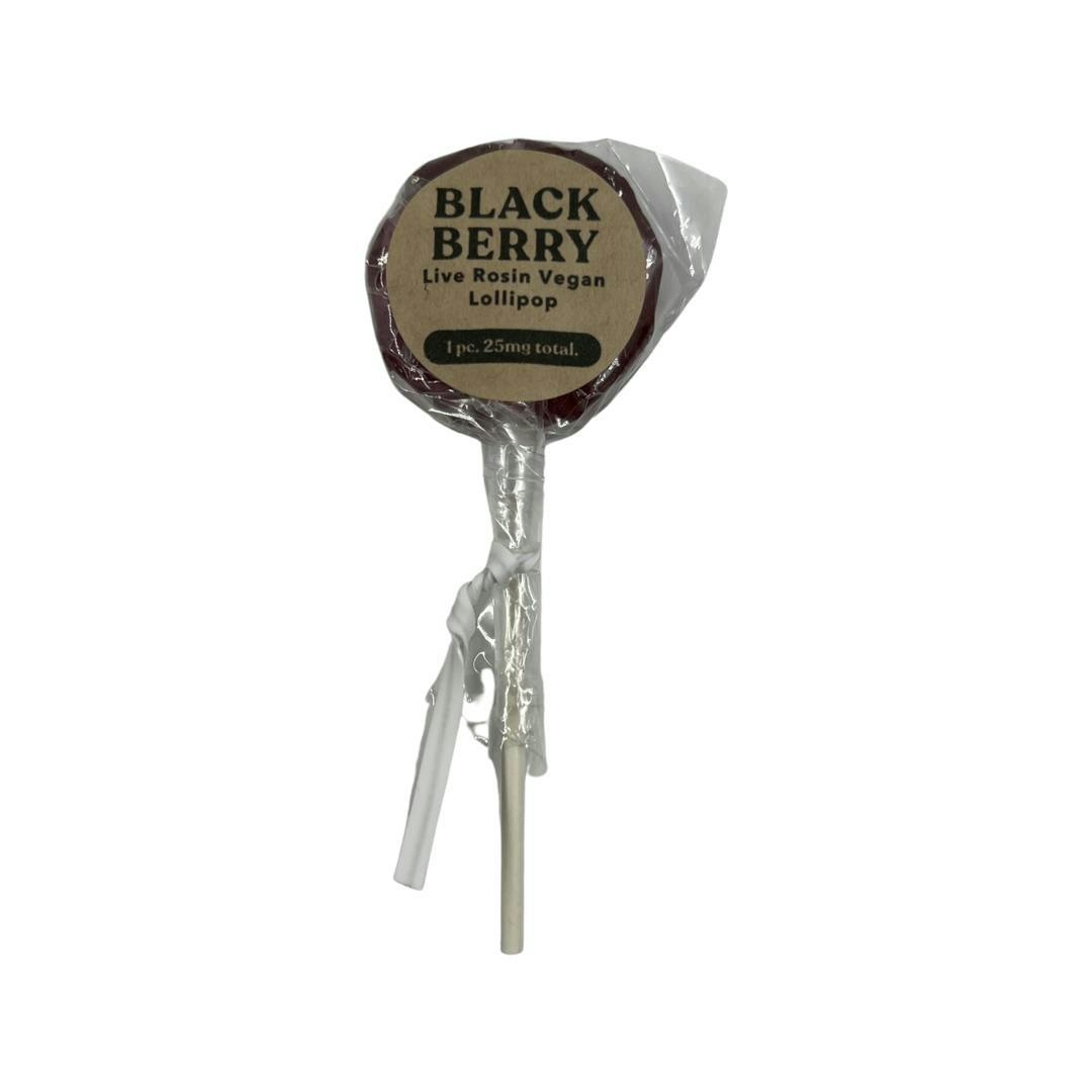 25mg Live Rosin Blackberry Lollipop