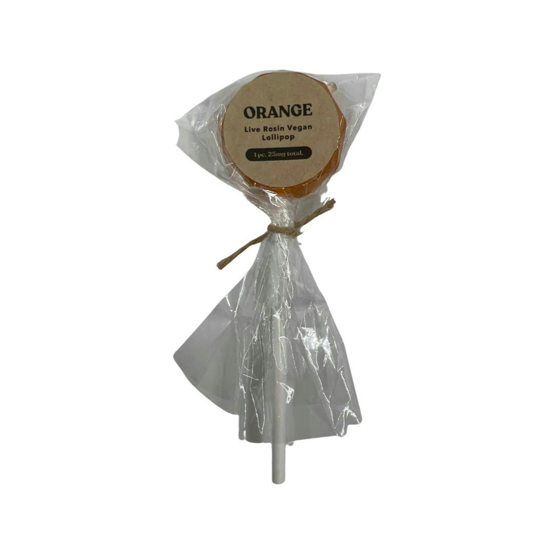 25mg Live Rosin Orange Lollipop