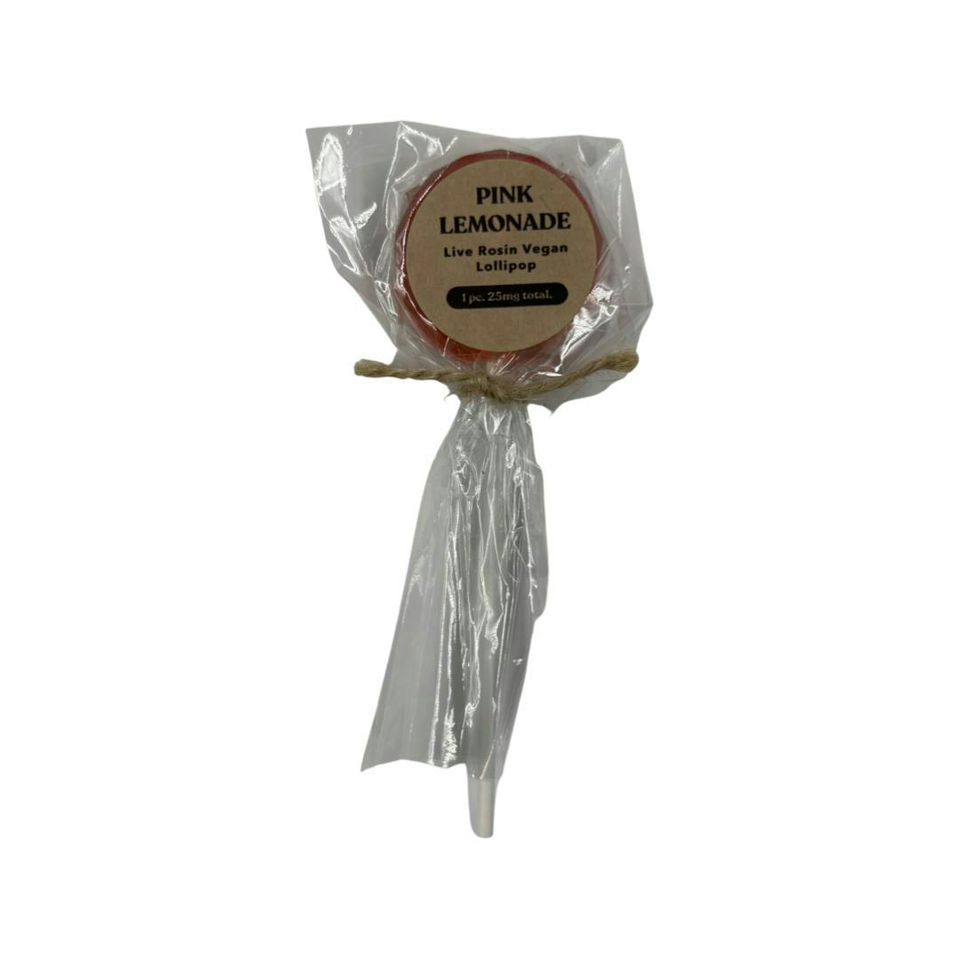 25mg Live Rosin Pink Lemonade Lollipop
