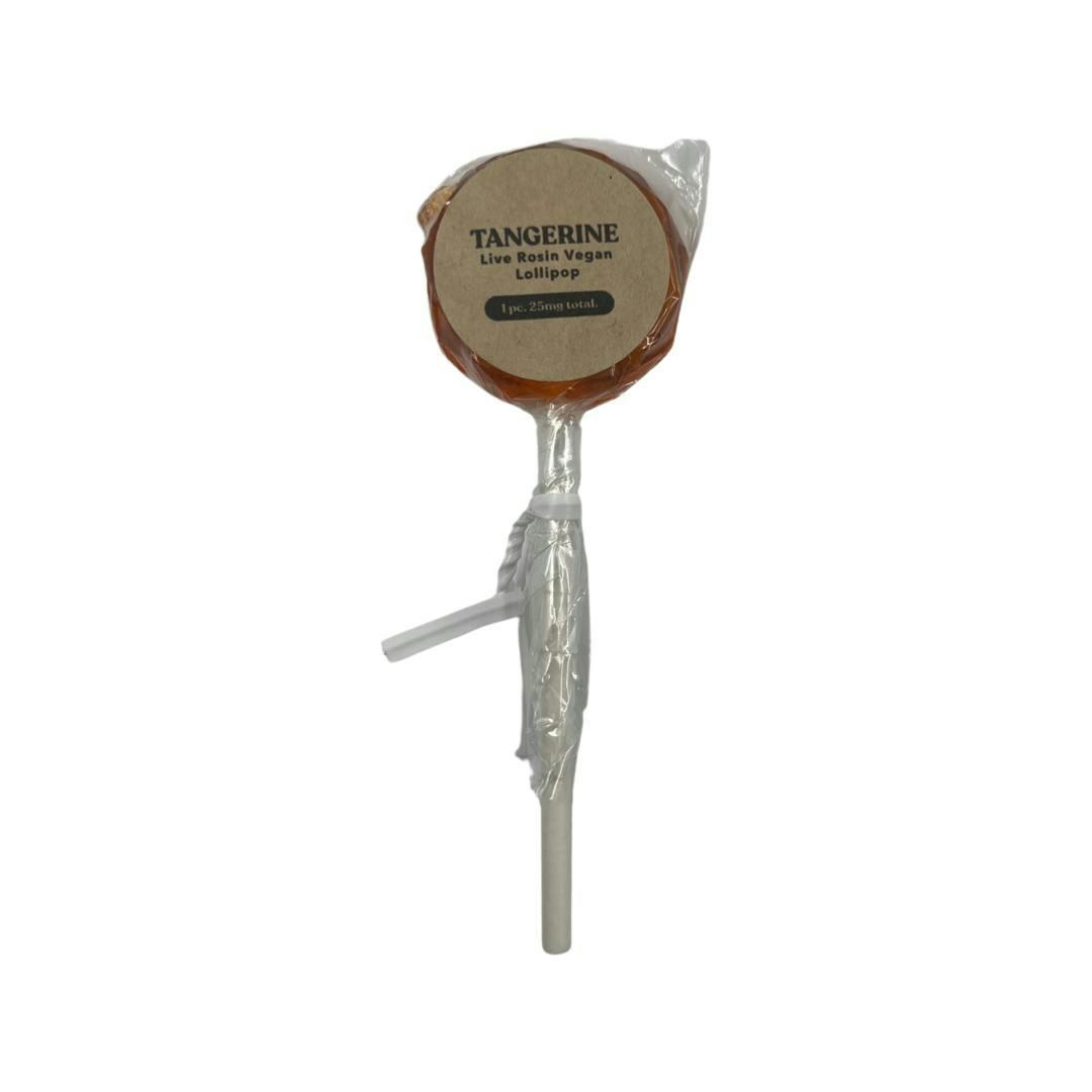 25mg Live Rosin Tangerine Lollipop