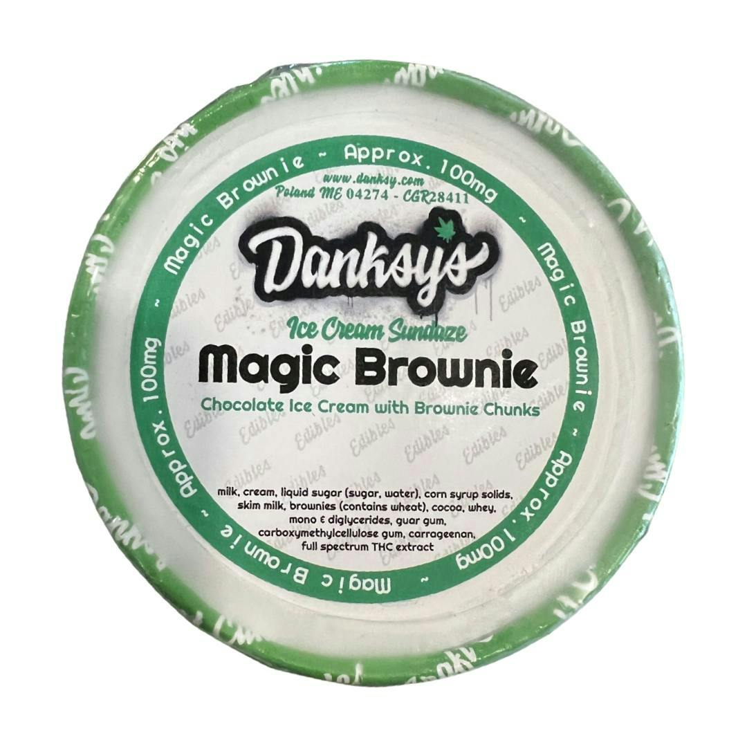 Magic Brownie 100mg Ice Cream