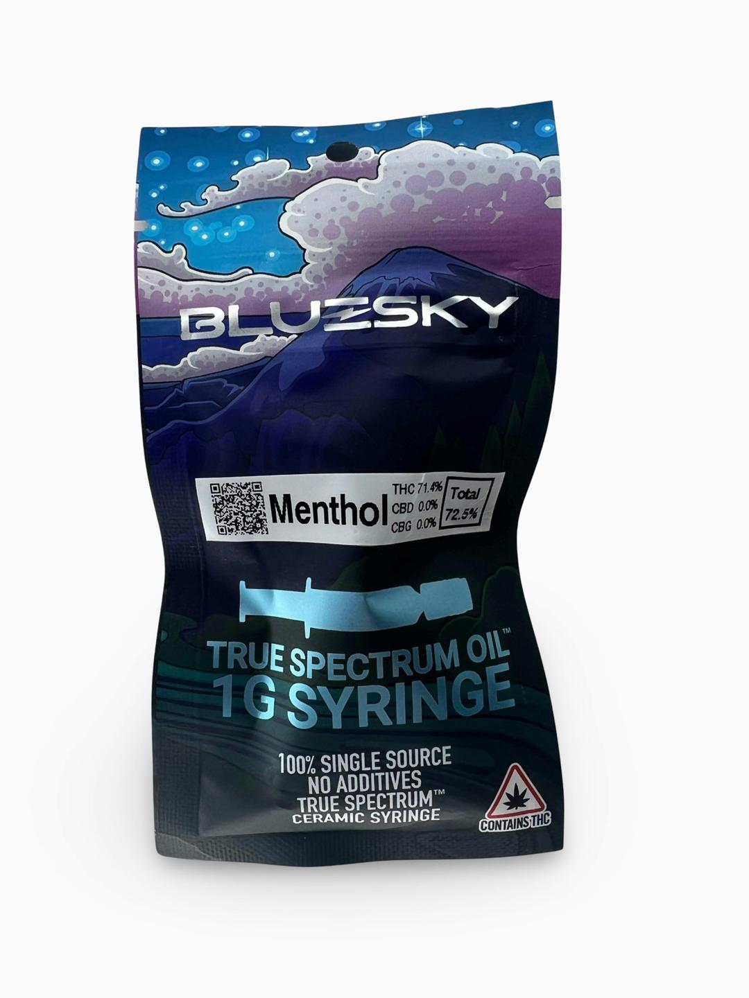 Menthol 1g TSO Syringe - Blue Sky