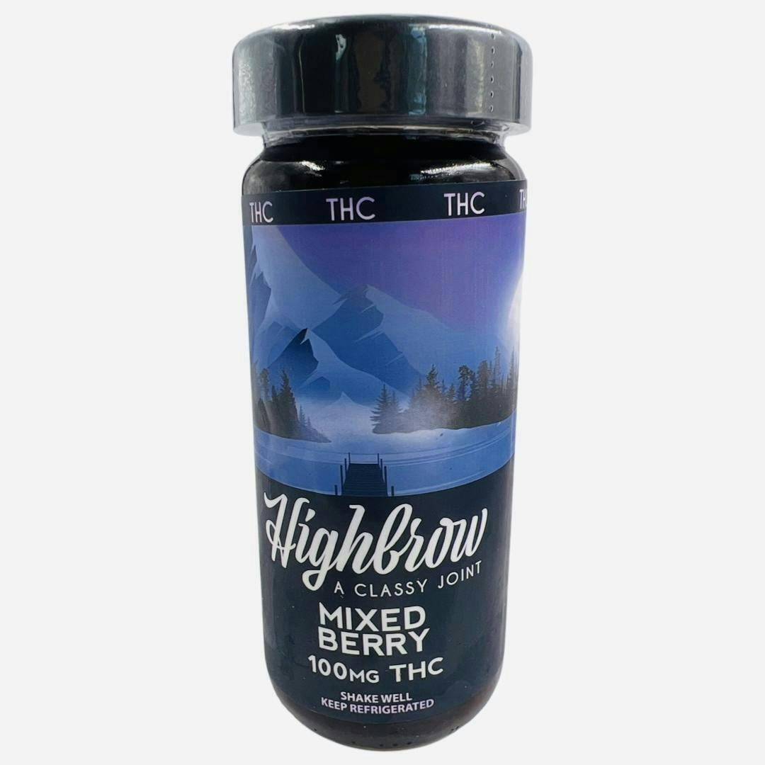 Mixed Berry 100mg THC Drink- Highbrow