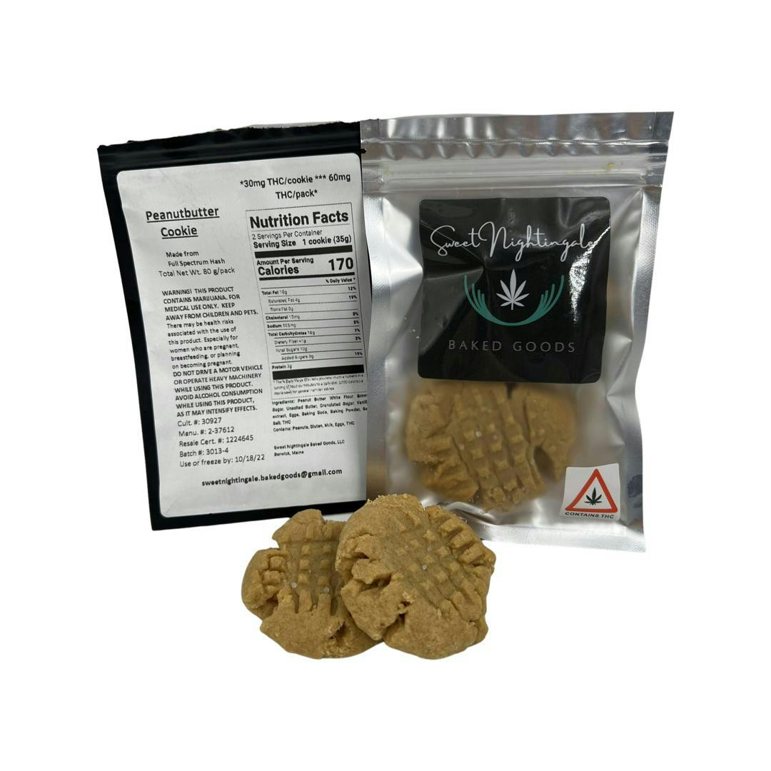 Peanut Butter Cookies - Sweet Nightingale