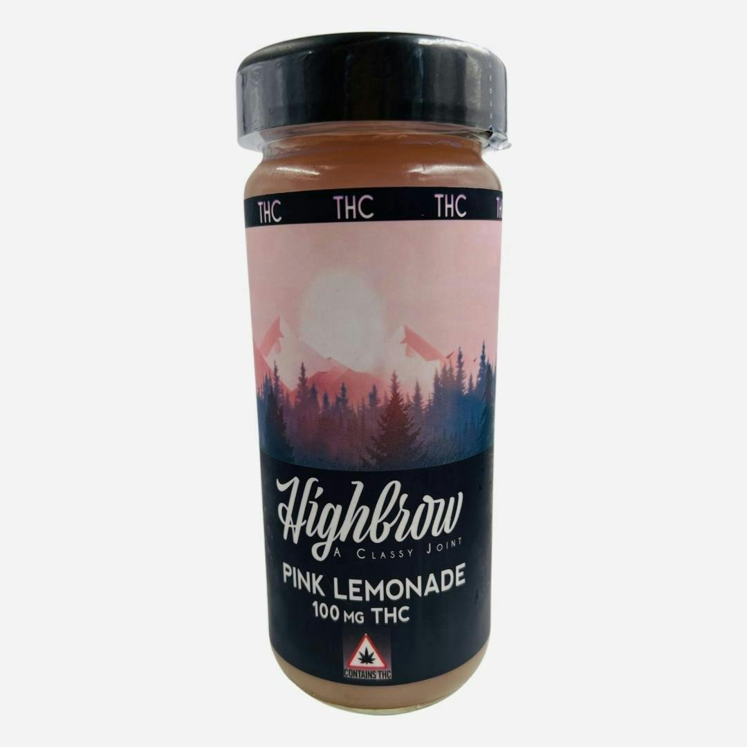 Pink Lemonade 100mg THC Drink- Highbrow (Only One Left!)