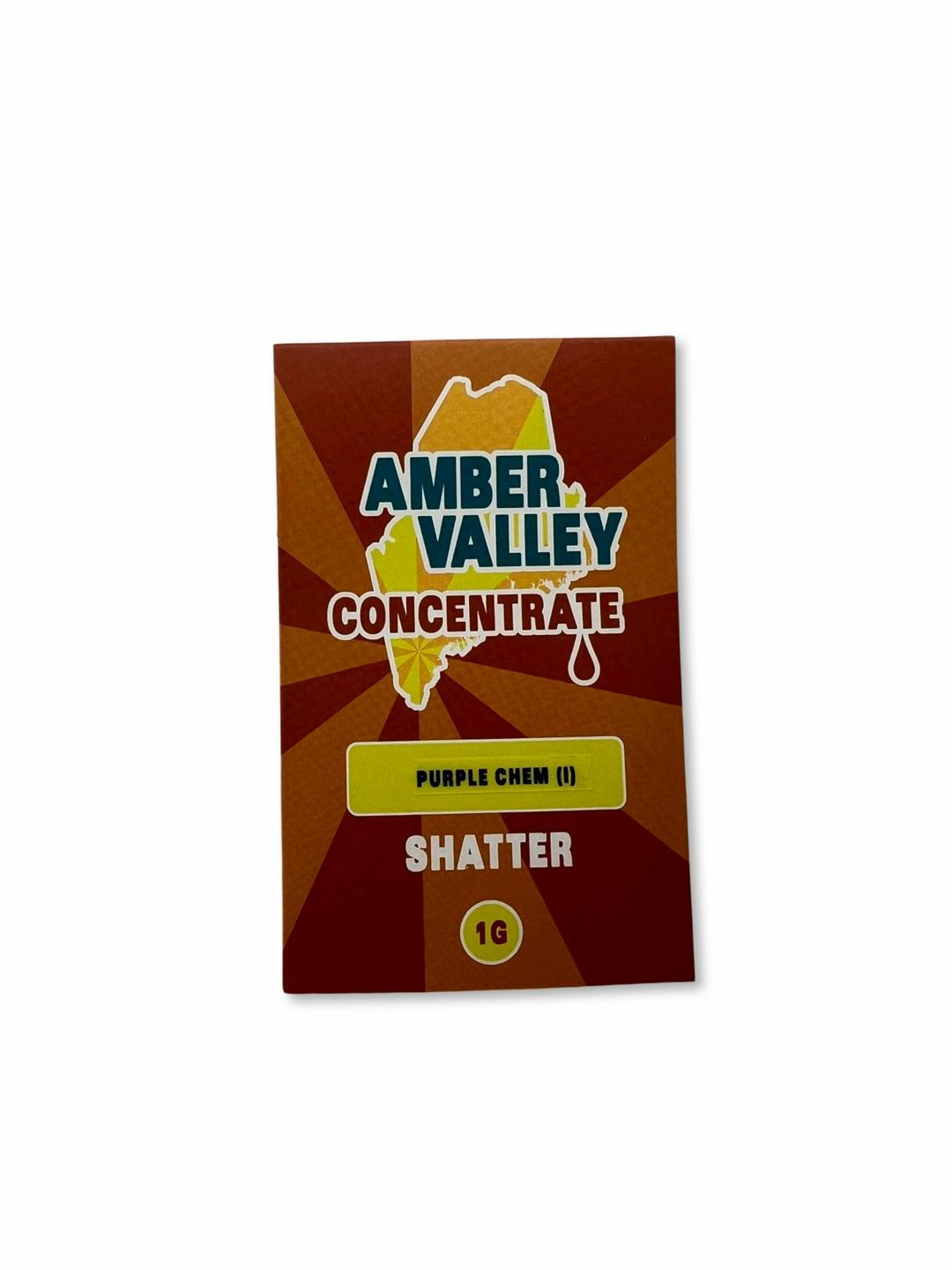 Purple Chem 1g Shatter - Amber Valley