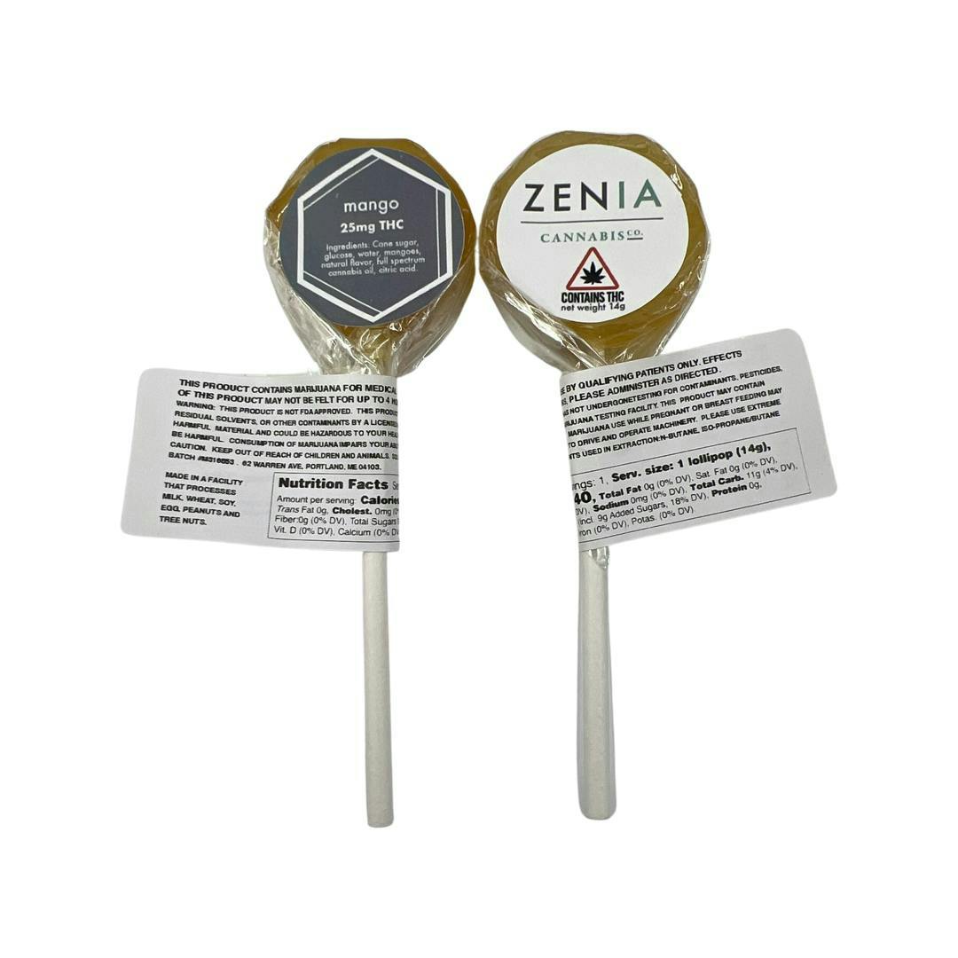 Zenia 25mg Mango Lollipop