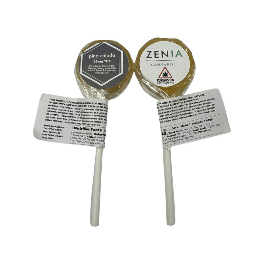 Zenia 25mg Pina Colada Lollipop