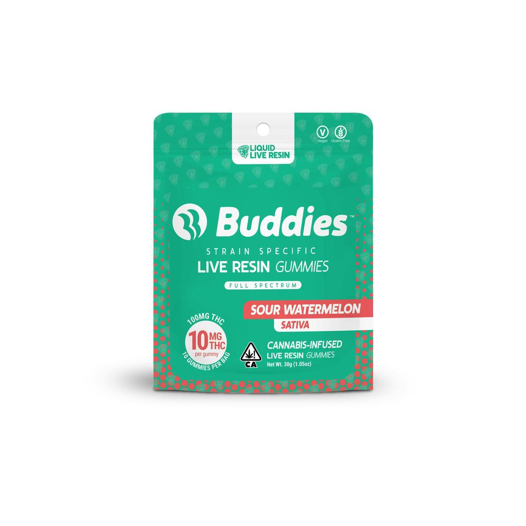 Live Resin Gummies Sour Watermelon 10ct (S)