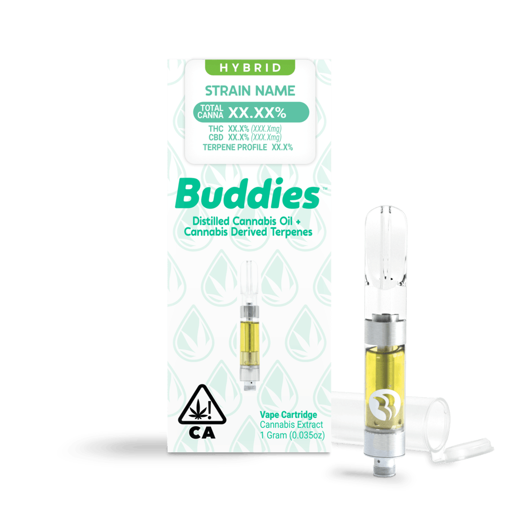 Distillate + CDT Sour Tsunami 1:1 Ratio 1g Vape Cart (H)