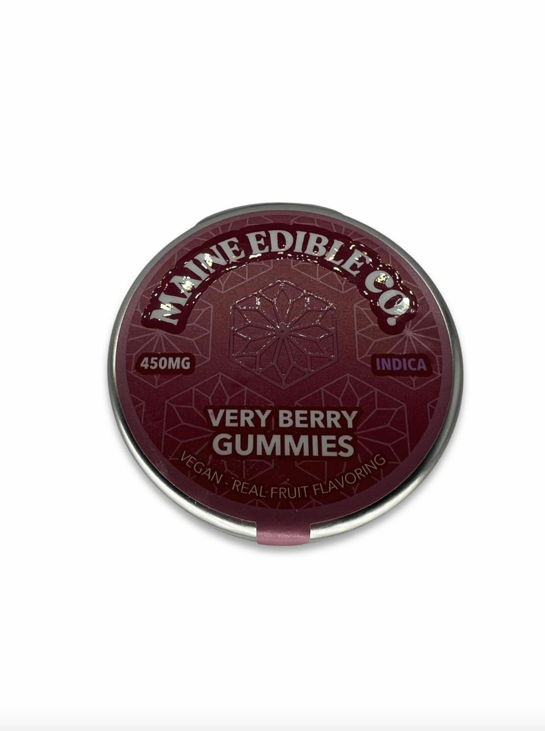 450mg Very Berry Indica Gummies - The Maine Edible Co.