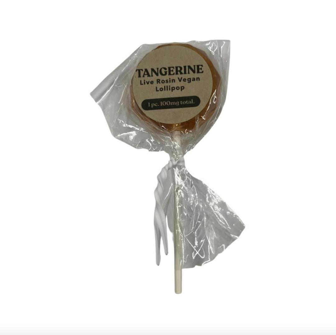 100mg Live Rosin Tangerine Lollipop