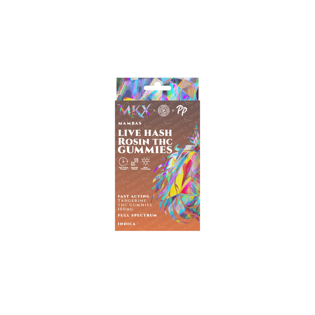 MKX Live Hash Rosin Gummies(100mg): Mambas